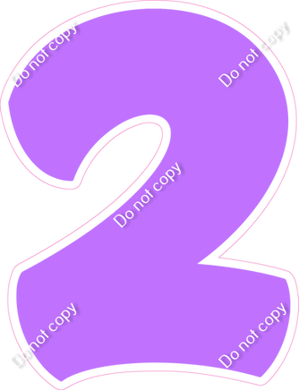 BBT 18" Individuals - Flat Lilac 2