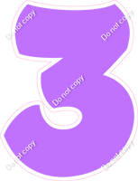 BBT 18" Individuals - Flat Lilac 3