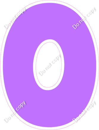 BBT 18" Individuals - Flat Lilac