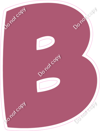 BBT 18" Individuals - Flat Mauve B