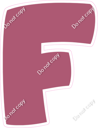 BBT 18" Individuals - Flat Mauve F