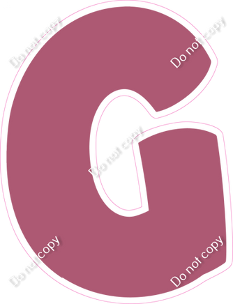 BBT 18" Individuals - Flat Mauve G