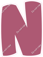 BBT 18" Individuals - Flat Mauve N