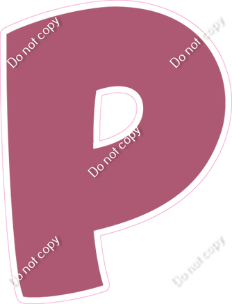 BBT 18" Individuals - Flat Mauve P