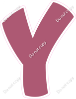 BBT 18" Individuals - Flat Mauve Y