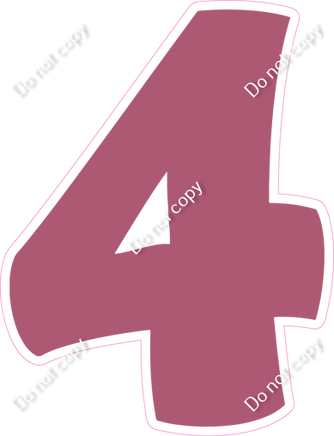 BBT 18" Individuals - Flat Mauve 4