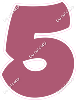 BBT 18" Individuals - Flat Mauve 5