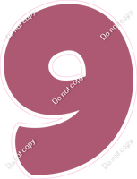 BBT 18" Individuals - Flat Mauve 9