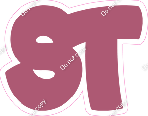 BBT 18" Individuals - Flat Mauve ST