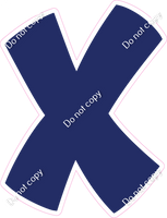 BBT 18" Individuals - Flat Navy Blue X