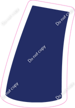 BBT 18" Individuals - Flat Navy Blue Apostrophe