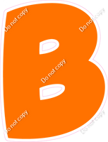 BBT 18" Individuals - Flat Orange B