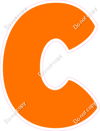 BBT 18" Individuals - Flat Orange C