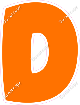 BBT 18" Individuals - Flat Orange D