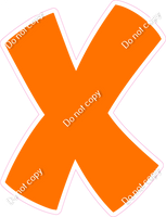 BBT 18" Individuals - Flat Orange X