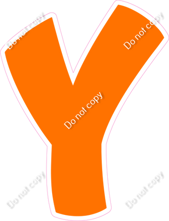 BBT 18" Individuals - Flat Orange Y