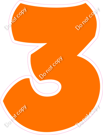 BBT 18" Individuals - Flat Orange 3