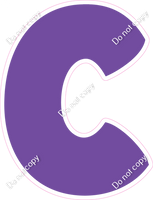 BBT 18" Individuals - Flat Purple C