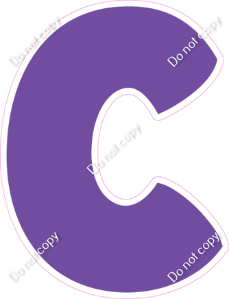 BBT 18" Individuals - Flat Purple C