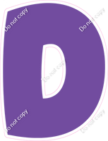 BBT 18" Individuals - Flat Purple D