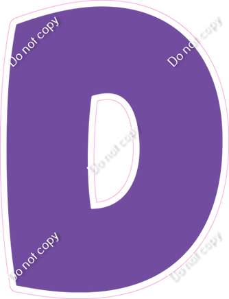 BBT 18" Individuals - Flat Purple D