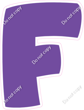 BBT 18" Individuals - Flat Purple F