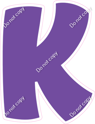 BBT 18" Individuals - Flat Purple K