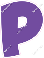 BBT 18" Individuals - Flat Purple P