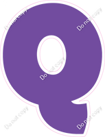 BBT 18" Individuals - Flat Purple Q
