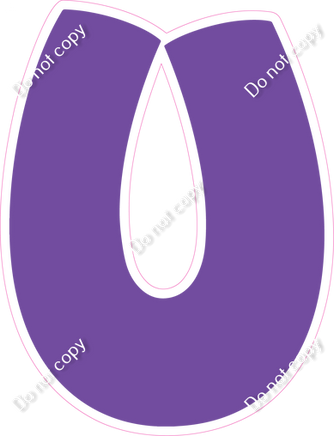 BBT 18" Individuals - Flat Purple U