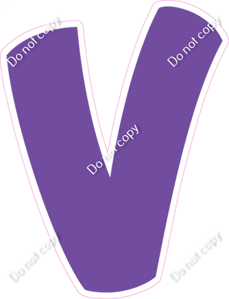 BBT 18" Individuals - Flat Purple V