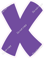 BBT 18" Individuals - Flat Purple X