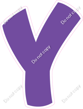 BBT 18" Individuals - Flat Purple Y