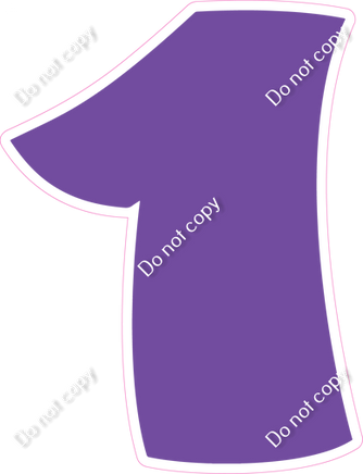 BBT 18" Individuals - Flat Purple 1