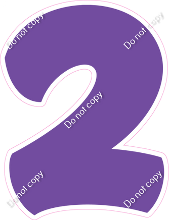 BBT 18" Individuals - Flat Purple 2