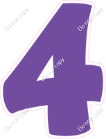 BBT 18" Individuals - Flat Purple 4