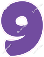 BBT 18" Individuals - Flat Purple 9