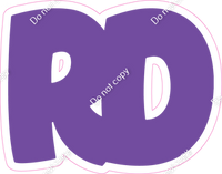 BBT 18" Individuals - Flat Purple RD