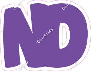 BBT 18" Individuals - Flat Purple ND