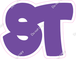 BBT 18" Individuals - Flat Purple ST