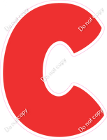 BBT 18" Individuals - Flat Red C