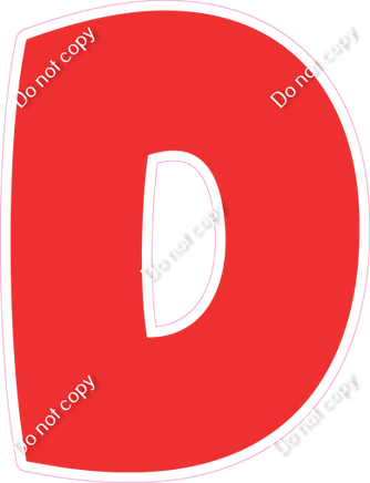 BBT 18" Individuals - Flat Red D