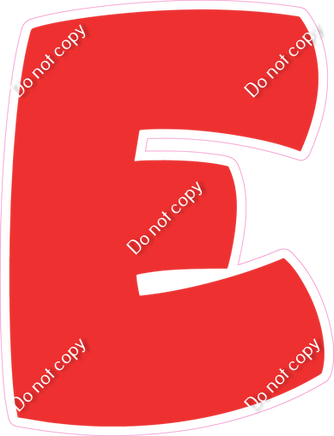 BBT 18" Individuals - Flat Red E