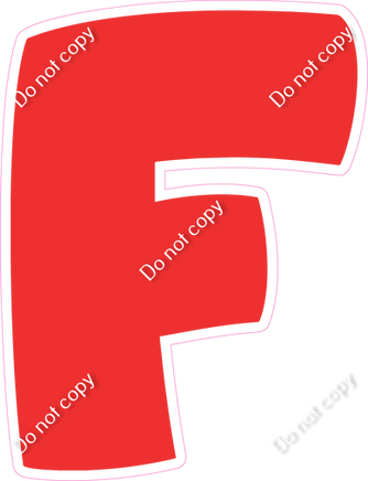 BBT 18" Individuals - Flat Red F