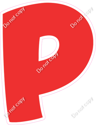 BBT 18" Individuals - Flat Red P