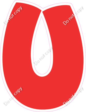 BBT 18" Individuals - Flat Red U