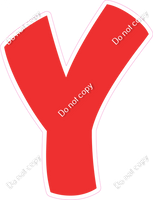 BBT 18" Individuals - Flat Red Y