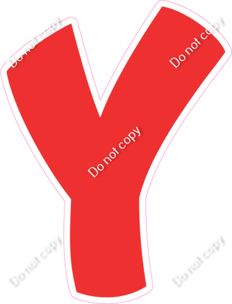 BBT 18" Individuals - Flat Red Y