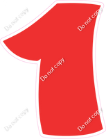 BBT 18" Individuals - Flat Red 1