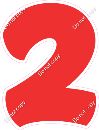 BBT 18" Individuals - Flat Red 2